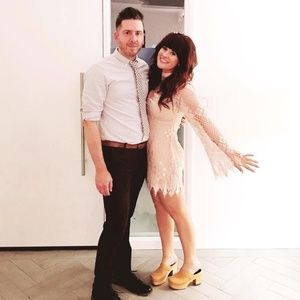 Free People blush lace dress